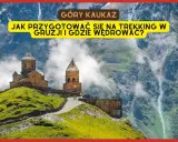 Góry Kaukaz, Gruzja. Przygotuj się na niezapomniany **trekking w Gruzji**! Widok na cerkiew Gergeti i majestatyczne szczyty.